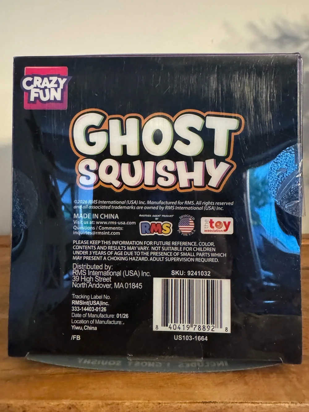 RMS Crazy Fun Jumbo Ghost Squishy